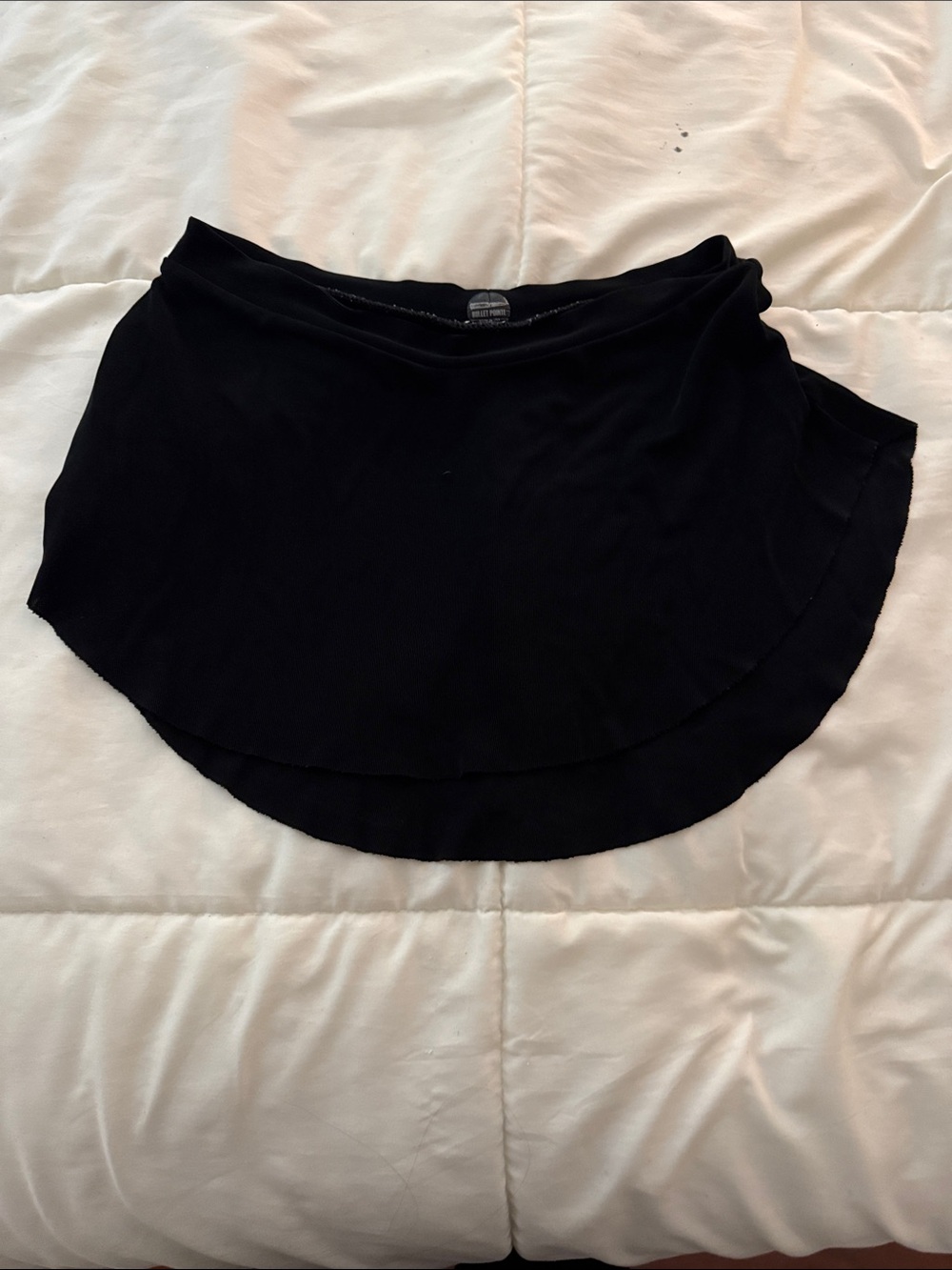 black bullet pointe skirt